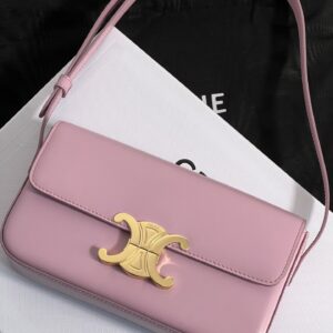 셀린느 (블랙프라임) 트리옴프 숄더백 레더 블랙프라임 핑크 194143