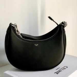 셀린느 (블랙프라임) 블랙 아바 숄더백 레더 실버 하드웨어 블랙 196923
