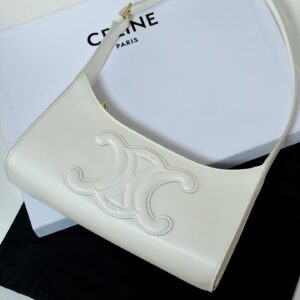 셀린느 (블랙프라임) 셀린느 숄더백 레더 로고 화이트 198153