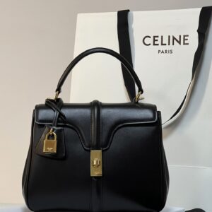 셀린느 (블랙프라임) 미니 16 백 토트백 미니 소가죽 블랙 188003