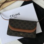 셀린느 (블랙프라임) 미니 WOC 크로스백 Mini 레더 블랙프라임 다크브라운 0D852