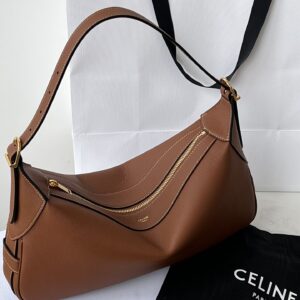 셀린느 (블랙프라임) 로미 숄더백 소가죽 블랙프라임 브라운 197443