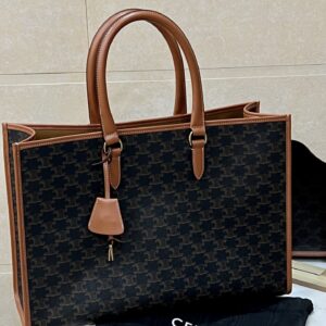 셀린느 (블랙프라임) 블랙프라임 대용량 쇼핑백 토트백 PVC 빈티지 브라운 197912