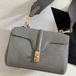 Celine (블랙프라임) 셀린느 Teen Soft16 그레이 소가죽 숄더백 196853