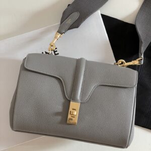 Celine (블랙프라임) 셀린느 Teen Soft16 그레이 소가죽 숄더백 196853