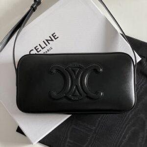 셀린느 (블랙프라임) 카메라백 크로스백 레더 블랙 199183