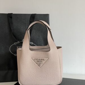 프라다 (블랙프라임) 미니 바스켓 토트백 Mini 가죽 핑크 BA349