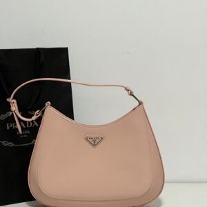 프라다 (블랙프라임) 클레오 대형 호보백 대형 소가죽 핑크 BC156