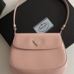 프라다 (블랙프라임) 클레오 호보 백 레더 복고풍 핑크 BD311