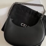 셀린느 (블랙프라임) 체인 아바 숄더백 레더 블랙 199583