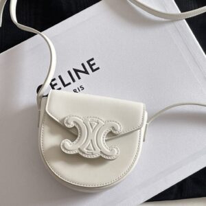 셀린느 (블랙프라임) 미니 마鞍백 크로스백 Mini 레더 화이트 0J303