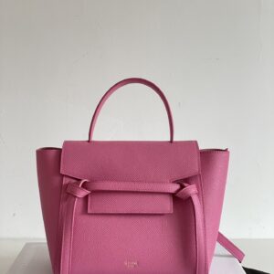 셀린느 (블랙프라임) 나노 벨트 백 나노 캐비어 가죽 블랙프라임 핑크 189003