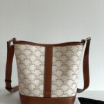 셀린느 (블랙프라임) 미니 물통백 Mini 레더 블랙프라임 아이보리 191442