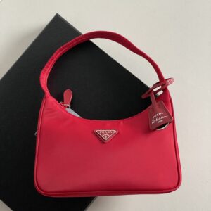 프라다 (블랙프라임) 호보 백 레더 레드 NE515