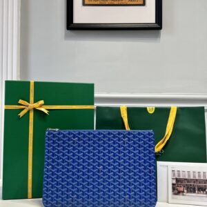 고야드 (리미티드) 세나파우치 고야딘 캔버스 리미티드 블루 8011