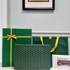 고야드 (리미티드) 세나파우치 고야딘 캔버스 리미티드 에디션 그린 8011