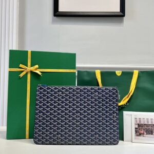 고야드 (리미티드) 세나 파우치 고야딘 캔버스 리미티드 네이비 8011