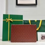 고야드 (리미티드) 세나 파우치 고야딘 캔버스 리미티드 에디션 레드 8011