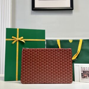 고야드 (리미티드) 세나 파우치 고야딘 캔버스 리미티드 에디션 레드 8011