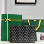 고야드 (리미티드) 세나 파우치 고야딘 캔버스 리미티드 에디션 블랙 8011