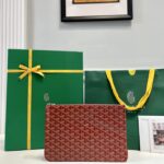 고야드 (리미티드) 세나 파우치 MM 고야딘 캔버스 리미티드 에디션 레드 8012