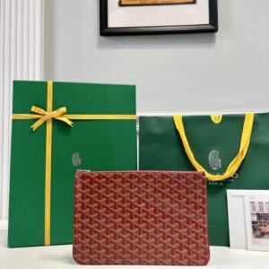 고야드 (리미티드) 세나 파우치 MM 고야딘 캔버스 리미티드 에디션 레드 8012