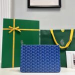 고야드 (리미티드) 세나파우치 MM 고야딘 캔버스 리미티드 에디션 블루 8012