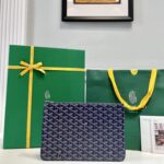 고야드 (리미티드) 세나 파우치 MM 고야딘 캔버스 리미티드 에디션 네이비 8012