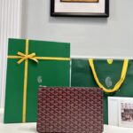 고야드 (리미티드) 세나파우치 MM 고야딘 캔버스 리미티드 에디션 버건디 8012