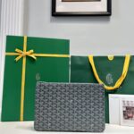 고야드 (리미티드) 세나 파우치 MM 고야딘 캔버스 그레이 8012