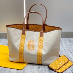 고야드 (리미티드) 생 루이 페르튀스 쇼핑백 고야딘 캔버스 양면 사용 가능 아이보리 8037