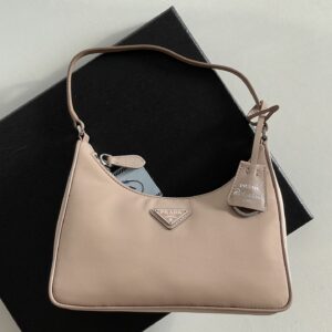 프라다 (블랙프라임) 호보백 레더 스포티 섹시 스타일 밀크티 NE204