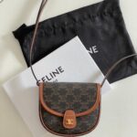셀린느 (블랙프라임) 미니 마르시 숄더백 Mini 레더 블랙프라임 브라운 196702