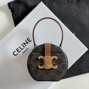 셀린느 (블랙프라임) 미니 핸들백 클래식 카이론 메탈 로고 토트백 Mini 레더 메탈 로고 블랙 199302