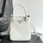 프라다 (블랙프라임) 갈레리아 토트백 Mini Saffiano leather 화이트 BA331