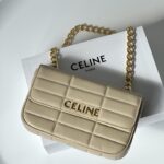 셀린느 (블랙프라임) 마텔라즈 모노크롬 퀼팅 양가죽 체인 숄더백 양가죽 퀼팅 베이지 111273