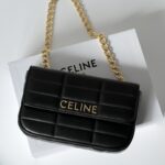 셀린느 (블랙프라임) 마텔라세 숄더백 양가죽 퀼팅 검정 111273
