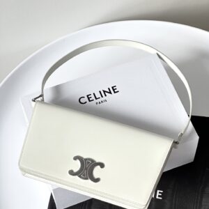 셀린느 (블랙프라임) 트라페즈 백 토트백 레더 블랙프라임 화이트 199283