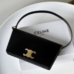 셀린느 (블랙프라임) 트라페즈 백 토트백 레더 블랙 199283