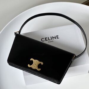 셀린느 (블랙프라임) 트라페즈 백 토트백 레더 블랙 199283