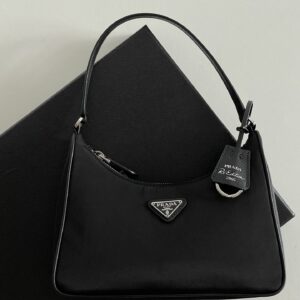 프라다 (블랙프라임) 나일론 호보백 나일론 블랙 NE204