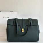 셀린느 (블랙프라임) 소프트 16 토트백 대형 소가죽 그린 194043