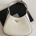 프라다 (블랙프라임) 클레오 미니 미니백 Mini 가죽 블랙프라임 화이트 BC179