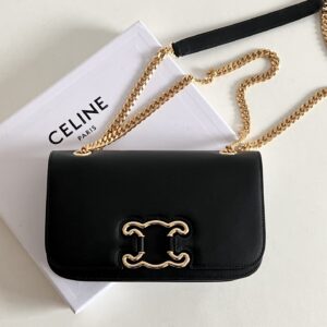 셀린느 (블랙프라임) 루프 디자인 숄더백 레더 루프 디자인 블랙 199813