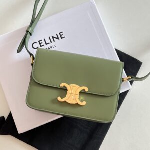 셀린느 (블랙프라임) 트리옴프 미디움 크로스백 미디움 레더 블랙프라임 올리브 그린 188423