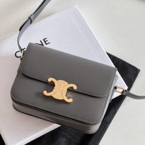 셀린느 (블랙프라임) 트리옴프 미디움 숄더백 미디움 가죽 블랙프라임 그레이 188423