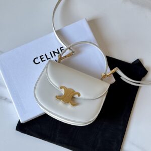 셀린느 (블랙프라임) 베사체 미니 크로스백 Mini 레더 화이트 0L063