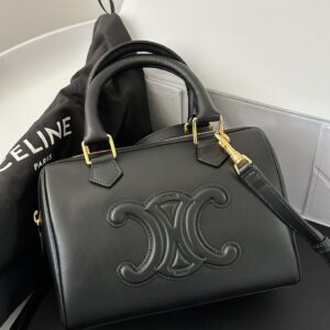 셀린느 (블랙프라임) 트리옴프 보스턴백 토트백 레더 블랙프라임 블랙 197583