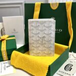 고야드 (리미티드) 생 피에르 카드 홀더 접이식 카드 지갑 고야딘 캔버스 리미티드 에디션 화이트 8506