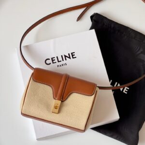 셀린느 (블랙프라임) 미니 소프트 16 가방 Mini 캔버스 블랙프라임 베이지